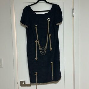 Chanel chain dress grommet